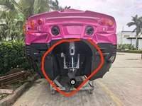 Bateau à moteur 5 places haute vitesse, supercar aquatique de luxe en forme de voiture de sport, pour sports nautiques en mer