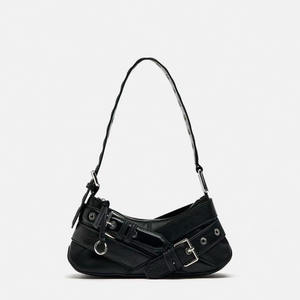 กระเป๋าใต้วงแขนทำจากวัสดุสองโทนมีดีไซน์หัวเข็มขัด PU - Product Image 3