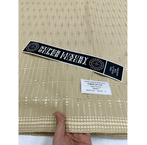 Tissu de Dentelle Polie Africaine Blanche Prix d'Usine, Dentelle Polie Suisse pour Hommes, Tissu de Dentelle Or Personnalisé <span class=keywords><strong>Pas</strong></span> <span class=keywords><strong>Cher</strong></span> Prix Usine - Product Image 2