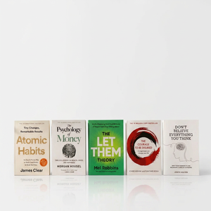 Lot de 5 livres sur l'amélioration personnelle : Atomic Habits, La psychologie de l'argent, Le courage d'être détesté, Ne croyez pas tout et laissez les choses faire - Product Image 3
