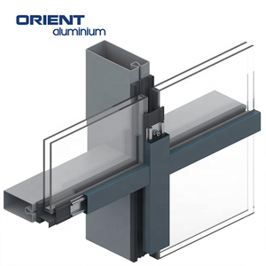 Verified <span class=keywords><strong>Pro</strong></span> Double vitrage Prix du mur rideau en verre aluminium sans cadre Panneaux de façade Mur rideau extérieur - Product Image 2