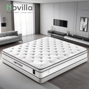 Miễn phí mẫu 10 inch sang trọng nữ hoàng Vua Kích thước cao su Bộ nhớ bọt Nệm hộp làm mát có thể gập lại vừa cho trường học bệnh viện khách sạn - Product Image 1