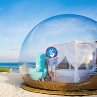 Hôtel bulle de luxe transparent pour observer les étoiles en plein air avec souffleur silencieux, maison en dôme, personnalisable à bas prix en provenance d'usine