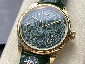 Reloj Mecánico de Lujo de la Mejor Calidad, Sumergible, 40 mm, 8+ de Fábrica, Acero 904, Movimiento ETA 7140, 52509, Dorado Verde, 1908 - Product Image 3