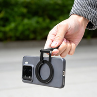 Support de téléphone magnétique pliable pour vlog, diffusion en direct, photographie en extérieur, rotation à 360°, support réglable en alliage d'aluminium pour iPhone