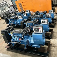 Générateur Diesel 20kw 30kw 40kw 50kw Baudouin 4M 1500/1800 tr/min Refroidissement par Eau 4 Cylindres Triphasé Châssis Ouvert ATS Groupe Électrogène Silencieux