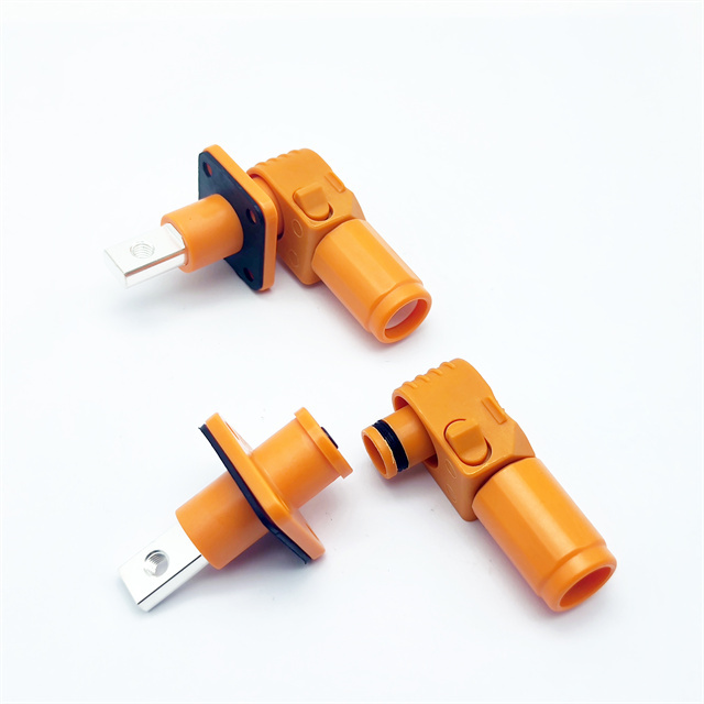 2pcs 120A DC 1500V High Voltage Single Core Energy Storage Connector High Current Terminal Copper Pin Power Application PC