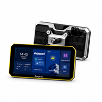 Moniteur Android Auto pour moto Aoocci C9 Pro Max 6 pouces 700 Nits compatible avec les écrans tactiles, double canal 1080P, enregistrement vidéo pour moto