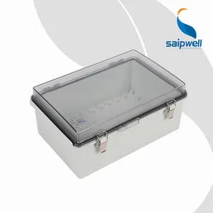 Saipwell IP66 Waterdichte Pc Scharnierende Plastic Behuizing Met Clear Deksel SP-CAT-203013 200*300*130Mm