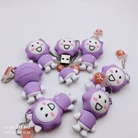 Clé USB personnalisée en PVC 2 Go 4 Go 8 Go 16 Go, clé USB en silicone motif dessin animé 8 Go 16 Go, clé USB OEM en PVC pour tous les designs