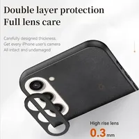 Étui de téléphone ultra fin en cuir fait main pour Samsung Galaxy S25 Edge S24 S23 S22 Ultra S21 Fan Edition S20 Plus