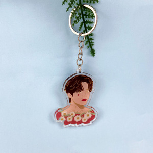 Móc Khóa Khung Ảnh Tự Làm Hình Thần Tượng Cắt <span class=keywords><strong>Laser</strong></span> Tùy Chỉnh Hàng Hóa Kpop Mặt Trăng Acrylic Trong Suốt - Product Image 6