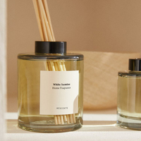Mescente – bouteille en verre de luxe à double paroi, vente en gros, ensemble de diffuseur de parfum de chambre