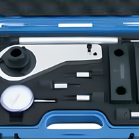 Kit d'outils de calage moteur en acier au carbone pour réparation automobile avec mallette de transport