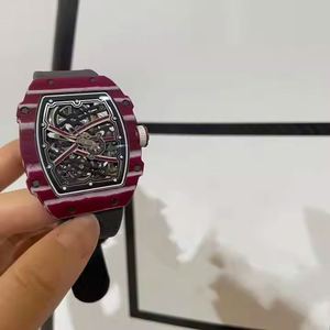 นาฬิกาคุณภาพสูงระดับพรีเมียมจากโรงงาน A+ หน้าปัดโค้ง นาฬิกาจักรกลสำหรับผู้ชาย นาฬิกาทรงกระบอกบางเฉียบสำหรับผู้หญิง - Product Image 3