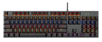 Nouveau clavier de jeu mécanique USB RGB pleine taille, 104 touches, disposition US et arabe, en plastique, stock usine