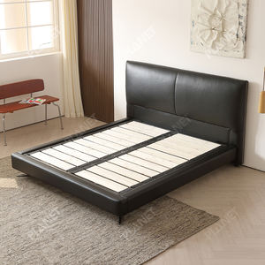 Modernes Stil Luxus Größe Schlafzimmer möbel Set Zeitgenössisches Design Doppelbett Weiche Eiche Stoff Classic Shelter Bett - Product Image 1