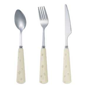 Juego de cuchillo, tenedor y cuchara para queso, cubiertos portátiles para niños y estudiantes, utensilios para carne al estilo occidental, rectangulares de color sólido - Product Image 5