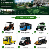 Pour batterie au lithium optionnelle, chariot de golf électrique 2 Plus 2, moteur 48V/4KW, vitesse 30-50 km/h, pour la mobilité en zone résidentielle