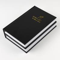 Carnet de notes personnalisé à couverture rigide avec bords pulvérisés et logo pour cadeau d'entreprise et publication haut de gamme