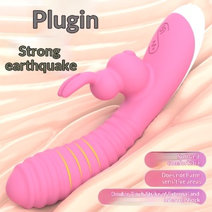 Vibrateurs lapin réalistes G-Spot pas chers, pour orgasme, inspirés de <span class=keywords><strong>Sex</strong></span> <span class=keywords><strong>and</strong></span> <span class=keywords><strong>the</strong></span> <span class=keywords><strong>City</strong></span>, petit modèle, recharge USB, rose, jouet sexuel pour femmes - Product Image 5