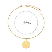 Kalung Liontin Ramadan Seni Allah Arab Al-Quran Islam Muslim Baja Anti Karat Idul Fitri Perhiasan Fashion Wanita Pria Grosir