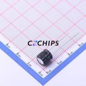 Condensador Electrolítico de Aluminio de Montaje Pasante EML1AM331F07OT, Componente de Montaje Pasante (THT), D8xL7mm 330uF 20% 10V 3.5mm - Product Image 2