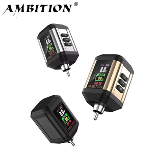 Ambizione Korall 2200mAh portatile a colori Display digitale RCA Wireless tatuaggio alimentatore per macchina del tatuaggio - Product Image 1