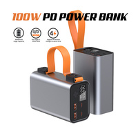 Banque d'alimentation électronique 30000mAh, vente en gros, produits électroniques, PD100W, avec lumière LED, livraison gratuite
