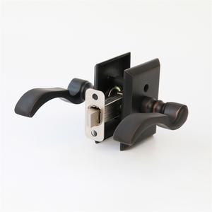 Maniglia per porta con leva <span class=keywords><strong>di</strong></span> <span class=keywords><strong>passaggio</strong></span> a destra in bronzo sfregato ad olio Vintage con rettangolo rosa <span class=keywords><strong>di</strong></span> alta qualità in ottone massiccio - Product Image 6