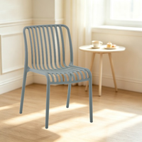 Chaise de salle à manger empilable en plastique moderne pour la maison, le bureau, le bar à domicile, l'appartement, la restauration
