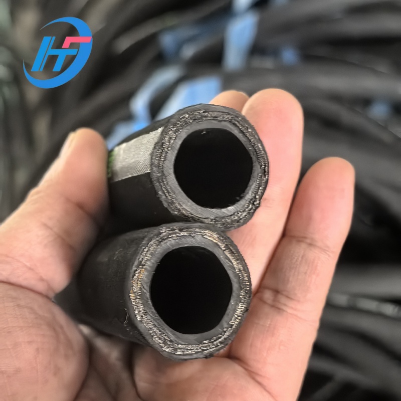 Steel wire braided high-pressure hydraulic hose