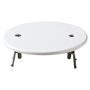 Tapa Redonda de 76mm con Garras Blancas para Herrajes de Puerta - Product Image 1