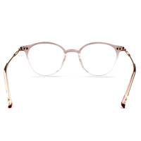 Vente en gros de lunettes rondes de créateurs italiens, fabriquées à la main, monture italienne artisanale en TR et métal, lunettes optiques