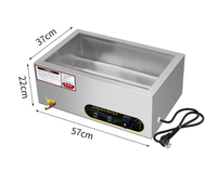 Gewerbliche Edelstahl-Arbeitsplatten-Bain-Marie, Schnellrestaurant-Wärmetisch für Restaurants