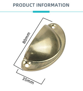 Modern Zinc Alloy Half Moon Furniture Pull Handle <strong>Knob</strong> Drawer Shell Pulls for Kitchen Cabinet <strong>Door</strong> - Product Image 5