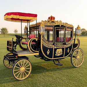 Chariot de Mariage Électrique Royal de Luxe à Bas Prix pour Mariée, Fabricant de Chariots de Cendrillon avec Couronne - Product Image 1