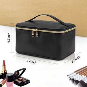 Hot Selling Custom PU for Toiletry Bag with Zipper Closure Fashionable Hello <strong>Weekend</strong> Makeup <strong>Case</strong> Terry Cosmetic Bags <strong>Cases</strong> - Product Image 3