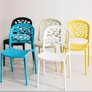 Muebles nórdicos para restaurante de hotel, silla de comedor informal, silla de plástico grueso para café, sillas de restaurante con Nido de Pájaro