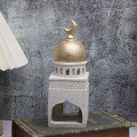 Décorations de bureau en résine faites à la main, motif mosquée, château et étoile, pour l'Aïd al-Fitr et le Ramadan, imperméables, pour usage intérieur, prix d'usine