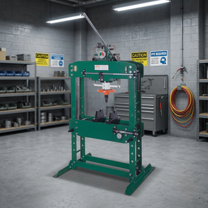 Presse hydraulique manuelle professionnelle de haute qualité à double vitesse (haute/basse pression) de 35 tonnes, type H, avec pompe intégrée, pour l'exportation (vente en gros) - Product Image 3
