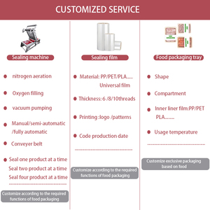 Bán Hàng 220V/50Hz Hướng dẫn sử dụng khay niêm phong thực phẩm Khay đóng gói niêm phong máy - Product Image 6