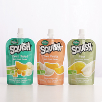 Sac d'emballage alimentaire de boisson de jus réutilisable personnalisé/sac de poche de bec verseur de Stand-up de liquide