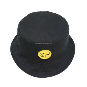 Sombrero de Pescador Negro Ecológico Personalizado Directo de Fábrica, Gorra de Pescador a la Moda con Logotipo Bordado, Sombrero de Pescador Reversible - Product Image 3
