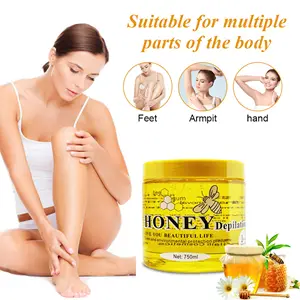 Private Label Cleansing Haar wachs entfernung Honig enthaarung wachs für alle Hauttypen Natürlich und sicher 750ml