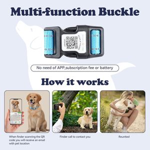 Icitekwan Smart <b>Dog</b> <b>Collar</b> With Qr Code Id Tag Reflective Adjustable Comfort Fit For <b>Small</b> <b>Dogs</b> - Product Image 6