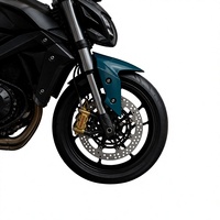 Kit d'amortisseurs avant inversés en alliage d'aluminium CNC, fourche de suspension réglable pour moto avec guidon et plaque de liaison supérieure