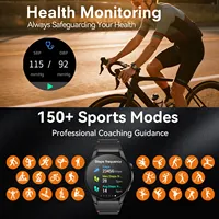 Smartwatch Active 2 Pantalla AMOLED de 1.43" con Voz IA/Llamadas Bluetooth GPS Rastreador de Fitness Frecuencia Cardíaca/SpO2/Más de 150 Deportes Reloj 3ATM para Natación