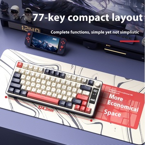 AOC GK300 Cơ Khí Không Dây Ba-Chế Độ 2.4G Cho RGB Backlit Chơi Game Bàn Phím 78 Phím Cho Văn Phòng Kinh Doanh - Product Image 5