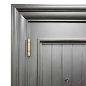 Puerta Doble de Seguridad Exterior Residencial Moderna de Acero con Cerradura de Código de Huellas Dactilares - Product Image 5